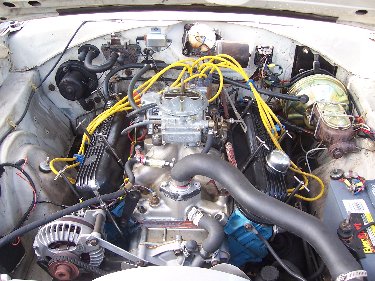 1967 Plymouth Satellite View of Entire Engine Compartment